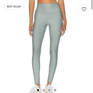 Gray Alo High Waist Airlift Brushed Legging